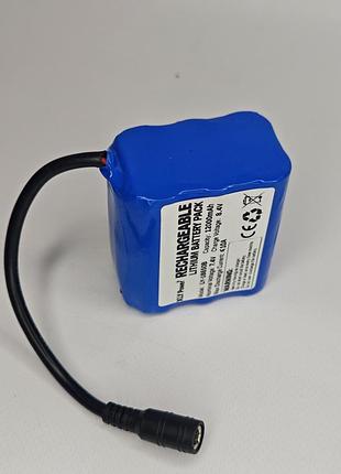 Акумулятор для коропового кораблика xly power li-ion 7.4v 12000mah, роз'єм dc