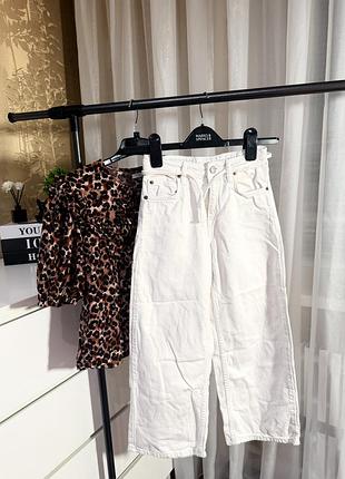 Джинсы палаццо на девочку zara