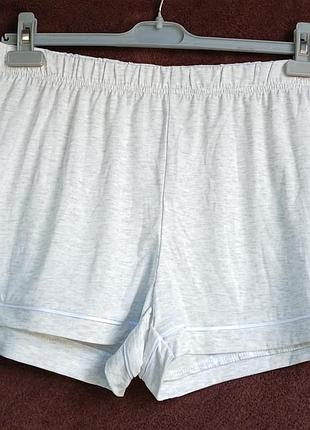 Шорты женские домашние, серые меланж,   l, eur 42-44
