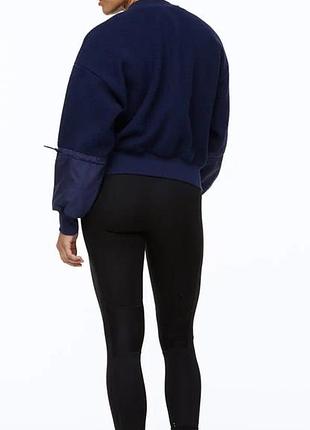Світшот тедді фліс move/h&m оверсайз вкорочений стан нового 2