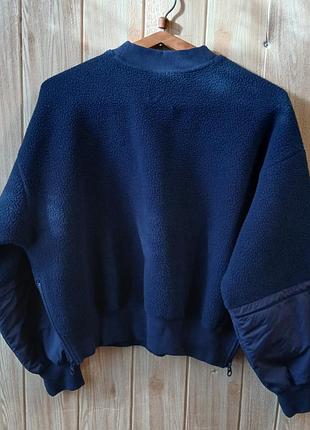 Світшот тедді фліс move/h&m оверсайз вкорочений стан нового 7