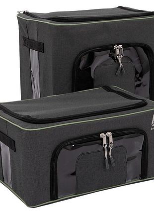 Комплект боксів-органайзерів складаних bo-camp box set m+l anthracite (1709280)