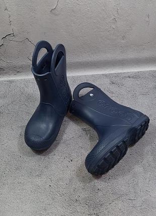 Ботинки crocs crocband резиновые детские водонепроницаемые сапоги