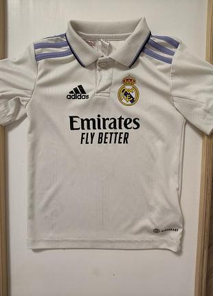 Футболка дитяча adidas real madrid home 2022/23 біла