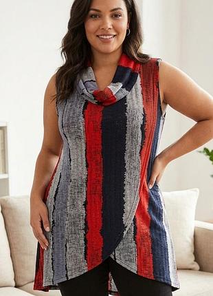Эффектная качественная туника ткань хорошо тянется izabel london, размер l, xl, xxl