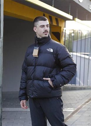 Теплий пуховик the north face чоловічий зимовий, стильна куртка tnf чорна, модна куртка норт фейс зимова