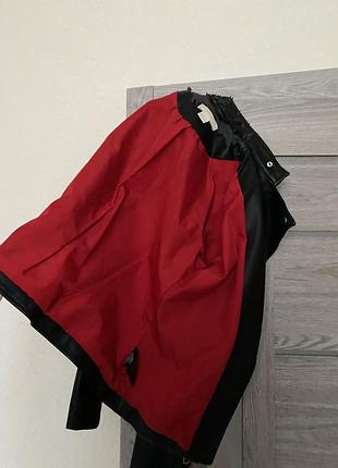 Чорна косуха з екошкіри 10
