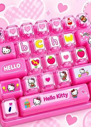 Игрушка кейкап кликер «hello kitty» кнопка клавиатуры игрушка антистресс для детей