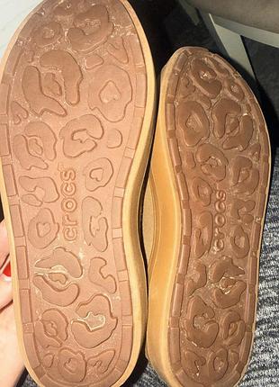 Чобітки жіночі замша crocs з кісточками 4