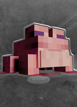 Акриловая коллекционная фигурка minecraft (майнкрафт) - лягушка 10 см