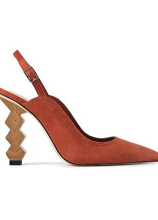 Туфлі жіночі zara теракотові