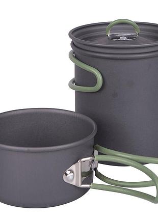 Набір посуду bo-camp explorer 2 pieces hard anodized anthracite / green (2200240)