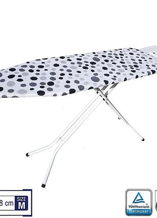Доска для глажки casa si superstandard basic 120x38 white/grey spots (cs95150e290)
