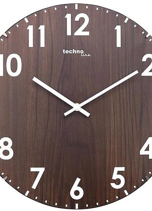 Годинник настінний technoline wt7431 brown (wt7431)