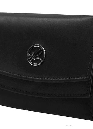 Гаманець жіночий шкіряний semi line rfid black (p8274-0)