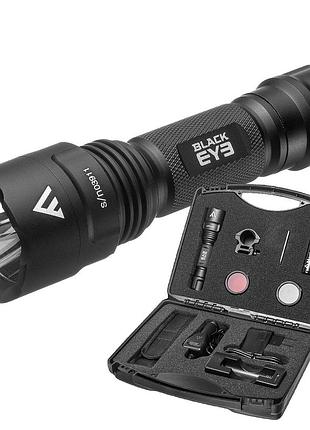 Ліхтар тактичний mactronic black eye 650 (650 lm) recharg type-c gun mount rgb kit (l-mx532l-rc/set3
