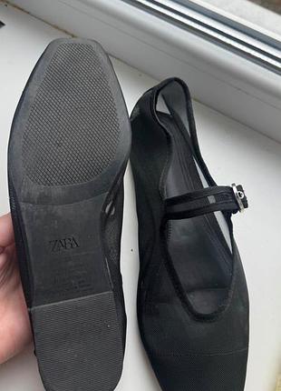Балетки жіночі zara чорні 6