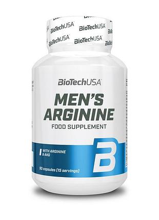 L-аргинин с akg и женьшенем для мужчин biotechusa men's arginine 90 капсул