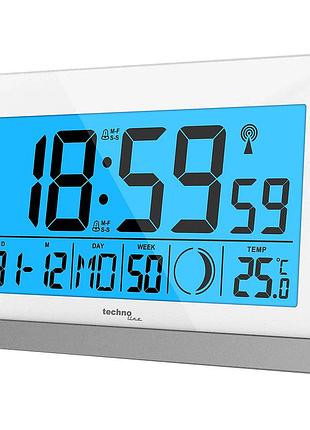 Годинник настільний technoline ws8056 white/silver (ws8056)