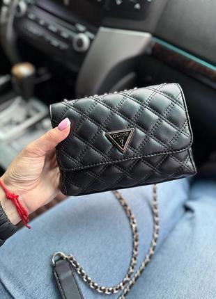 Сумка для жінок guess чорна, сумка guess