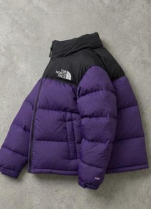 Пуховик чоловічий the north face фіолетовий, чорний