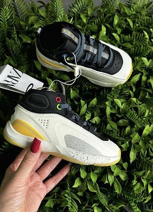 Черевики для хлопчика zara хайтопи чорно-білі, розмір 24