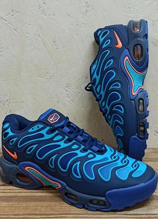 Nike air max plus drift кросівки чоловічі модні брендові синє блакитні демісезон