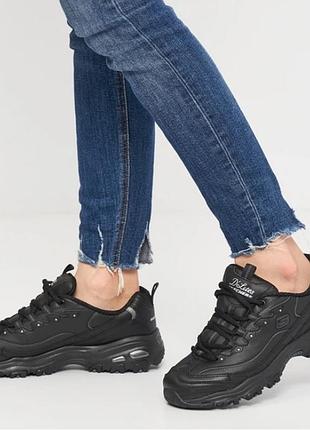 Шкіра. кросівки skechers d'lites р. 40 устілка 26 см
