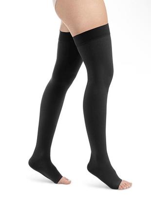 Sigvaris компрессионные чулки 2 класс ccl2 a-g l plus long essential comfortable open toe открытый носок