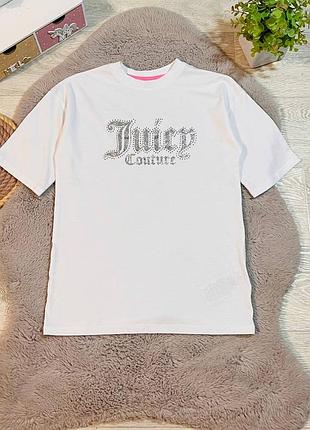 Качественная базовая белая футболка juice couture идеальное состояние