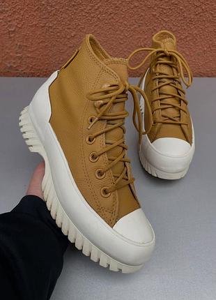 Оригінальні жіночі стильні шкіряні  кеди черевики converse waterproof chuck tailor all star winter 2.0 36-37 розмір 23-23.5 см