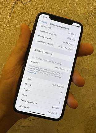Мобильный телефон apple iphone x 256gb neverlock айфон б/у