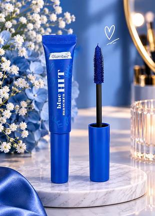 Синя туш для вій glambee hit mascara blue, 14 г