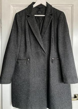 Пальто женское демисезонное темно-серое m&amp;s 1963216/eur44