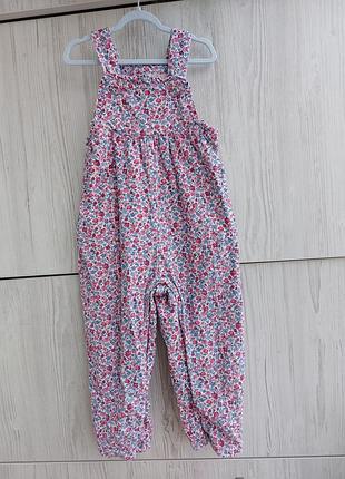 Комбинезон микровельвет с котоновой подкладкой jojo maman bebe для девочки 12-18м