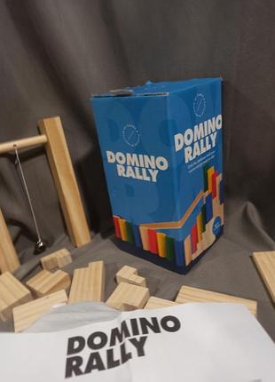 Набор деревянное домино для создания цепных реакций professor puzzle domino rally,