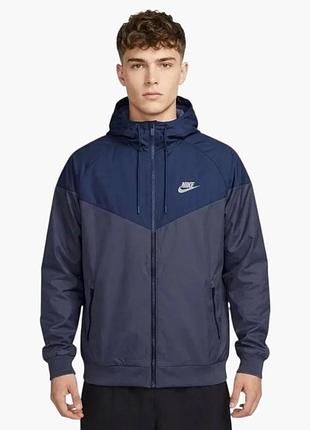 Вітровка чоловіча nike nsw windrunner blue 727324-462