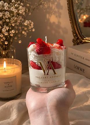 Свічка valleri aromaт полуничний десерт
