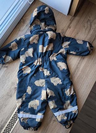 Зимний комбинезон h&amp;m 9-12 2