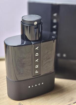 Prada luna rossa black eau de parfum 100 мл, оригінал, з коробкою