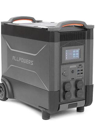 Портативная зарядная станция allpowers r4000 lifepo4 (3456 вт·ч / 4000 вт) с wi-fi, bluetooth и беспроводной зарядкой