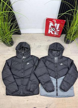 Чоловічий пуховик nike storm fit чорний