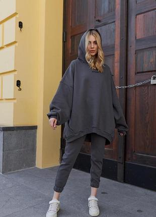 Костюм женский "bоwl" графит #