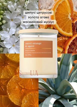 Свічка bath & body works sweet orange & agave