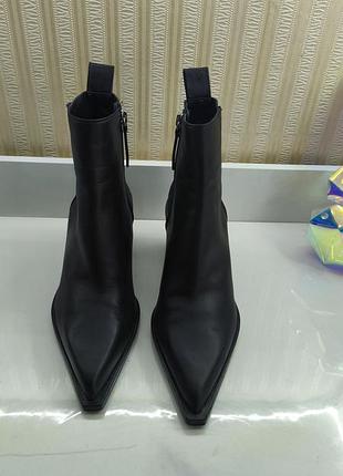 Жіночі черевики демі zara 37p натуральна шкіра