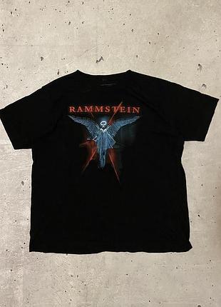 Чорна бавовняна футболка  офіційний мерч rammstein
