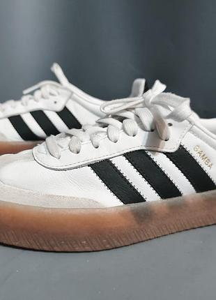 Кожаные кроссовочки adidas samba /