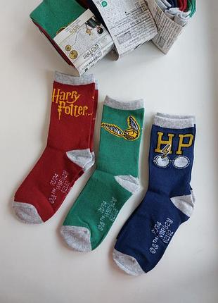 Набір 3 пари високі шкарпетки harry potter розмір 31-34