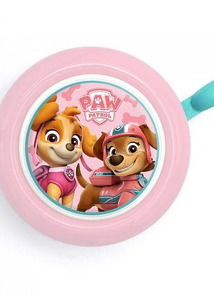 Дитячий дзвінок-клаксон для велосипеда nickelodeon paw patrol щенячий патруль, рожевий