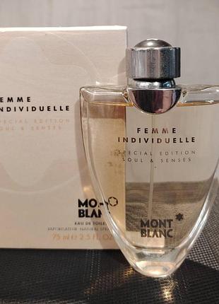 Mont blanc femme individuelle soul & senses туалетна вода 75мл